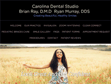 Tablet Screenshot of carolinadentalstudio.com